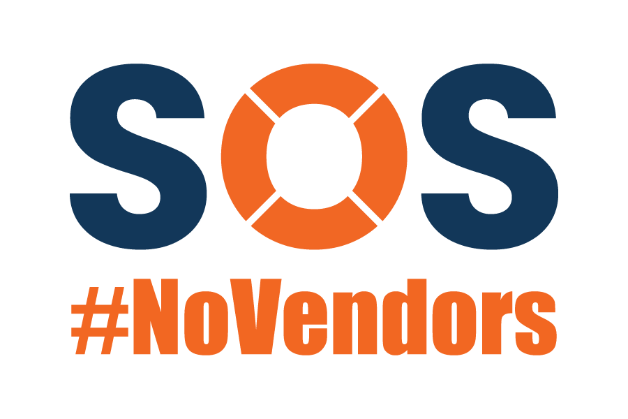 #NoVendors Logo - Join the Movement